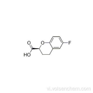 Nebivolol trung gian 2H-1-Benzopyran-2-carboxylic acid, 6-fluoro-3,4-dihydro-, (2S) - CAS 129101-36-6